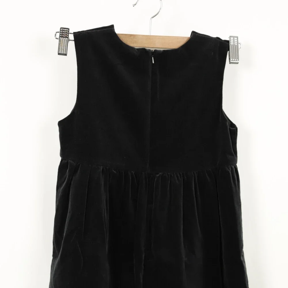 Hanna Andersson Kids Velvet Embroidered Dress size 120 = US 6 / 7